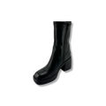 图片 SBPRC 206 女装中筒厚底高跟靴子 - 黑色