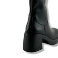 图片 SBPRC 206 女装中筒厚底高跟靴子 - 黑色