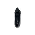 图片 FEX 111 女装金属扣细跟鞋 - 黑色