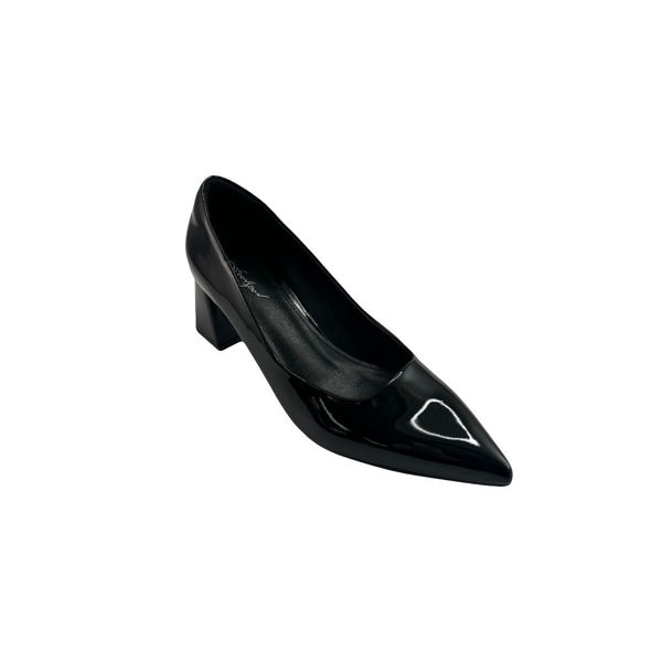 FOOTSPOT. FEX 132 Women\'s Patent Leather High Heel Dress Shoes - Black