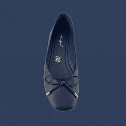 圖片 真皮蝴蝶結平底芭蕾舞鞋(Genuine Leather Bow Ballet Flats)
