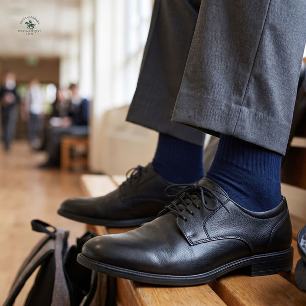 Picture of SBPRC 913 Men's Genuine Leather Water-proof Dress Shoes - Black